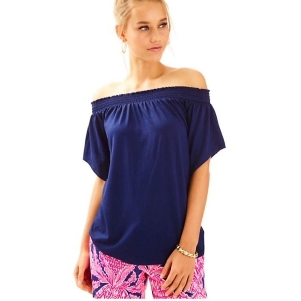 Lilly Pulitzer Almeria Off the Shoulder Women’s Top Size XS